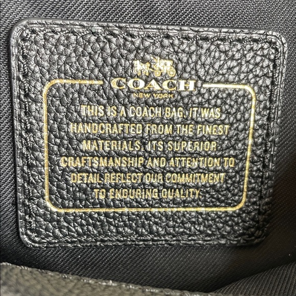 Coach Black Shoulder Bag with Gold Chain - Picture 9 of 16